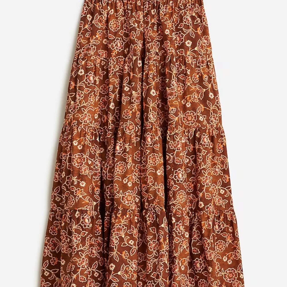 J. Crew Vintage Vines Print Floral Skirt